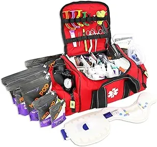 Lightning X MB30-SKC Kit grande de primeros auxilios EMT para trauma | Bolsa de respuesta totalmente equipada con más de 240 suministros | Kit médico de emergencia para bomberos, policía, oficina