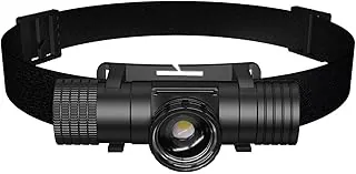 Linterna frontal recargable, linternas frontales súper brillantes y con zoom, IPX6 resistente al agua, linterna frontal LED recargable con 6 modos, faro de tiempo de ejecución prolongado, para