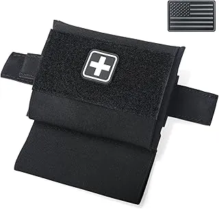 LIVANS Molle IFAK Bolsa de Microtrauma Táctica, Cinturón Táctico de Primeros Auxilios IFAK Bolsa Médica EMT Emergencia Supervivencia Botiquín Pequeño EDC Portátil con Torniquete para Cinturón de