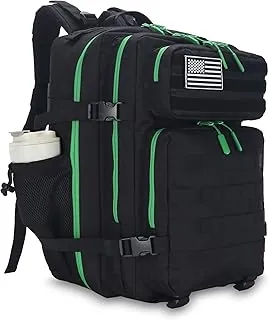 Lovelinks21 Mochila táctica de asalto de 45L, paquete de asalto de 3 días con Molle, mochila impermeable para mochilas tácticas, Grande, Táctica