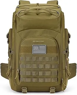 Maelstrom Mochila táctica para hombre, resistente al agua, mochila militar de 40 L, para senderismo, campamento, gimnasio con sistema Molle, 15,6 pulg.