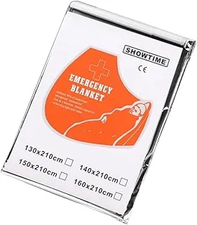 Manta de emergencia Mylar (paquete de 1), manta de supervivencia para senderismo, campamento, primeros auxilios, ligera, compacta, reflectante para exteriores y emergencias (62 x 82 pulgadas)