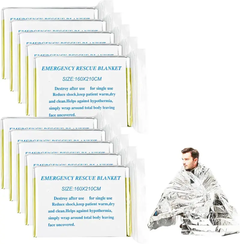 Pack 10 Mantas Térmicas Oro/Plata para reposición anual del kit