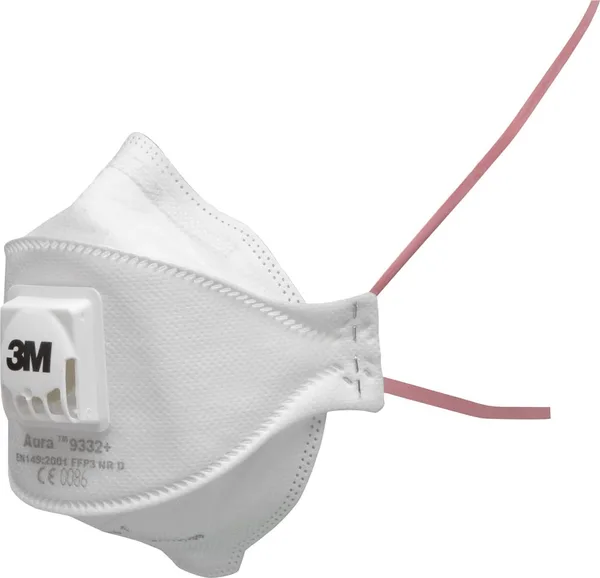 3M Aura 9332+ FFP3 con válvula Cool Flow pack 10 unidades