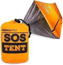 MEKKAPRO - Tienda de Emergencia, Tienda de Supervivencia, Estructura Impermeable para 2 Personas, Sistema Portátil para Kit de Primeros Auxilios de Supervivencia en Situaciones Extremas, Tienda de