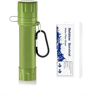 Mini filtro de agua portátil, pajitas de filtro personal para supervivencia de bebida, purificador de agua portátil para camping, senderismo, pajitas de agua de supervivencia de emergencia, filtro de