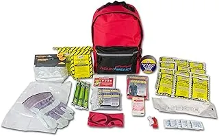 Mochila con kit de emergencia para huracanes Ready America 70286, para dos personas, por tres días