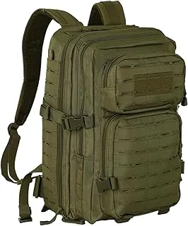 Mochila táctica 40L, camuflaje militar insecto hacia fuera bolsa, equipo durable de MOLLE que acampa que camina, Verde, Mediana, Táctica