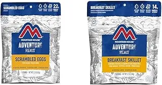 Mountain House Huevos revueltos con tocino | Sartén liofilizada para mochileros y campamentos, comida y desayuno | Alimentos liofilizados para mochileros y campamento | 2 porciones | Sin gluten