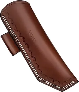 Ottoza TOP GRAIN - Fundas de cuero para cuchillos de hoja fija, funda de cuchillo de cuero para cinturón, funda de cuero para cinturón, soporte para cuchillo, funda vertical para cuchillo para cinturón n.º: 206