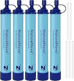Pajita Filtro de Agua Personal para Exteriores Filtración Portátil Equipo de Supervivencia de Emergencia Soluciones de Agua Equipo Táctico para Senderismo Accesorios de Camping Viaje Caza Pesca