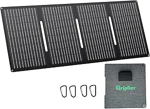 Paneles solares portátiles de 30 W, ETFE Panel solar plegable con puertos USB-C/USB-A/CC para senderismo, camping, mochileros, cargador solar plegable impermeable IP65 para teléfono, tabletas
