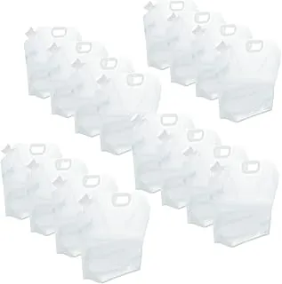 Paquete de 16 recipientes de agua plegables (2.6 galones cada uno), bolsas de almacenamiento de agua sin BPA, a prueba de fugas y reutilizables para campamento, caravana, senderismo y respaldo