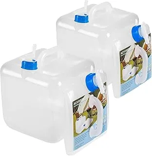 Paquete de 2 recipientes de agua plegables con espiga, sin BPA, apto para alimentos, para campamento, almacenamiento de agua, jarras para mochila de senderismo al aire libre, kit de supervivencia