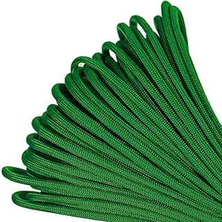Paracord Planet Cuerda de paracaídas de grado comercial de 550 libras, 7 hebras de nailon tipo III para senderismo, campamento y pesca, más de 30 colores y longitudes de 50 pies y 100 pies