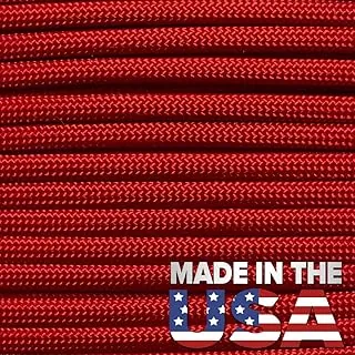 Paracord Planet Cuerda de paracaídas de nailon tipo III de 550 Mil-Spec - Duradera 550 libras de resistencia - Fabricado en Estados Unidos, 100% nailon - Cuerda de supervivencia/táctica - 50, 100 y