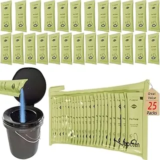 Polvo de inodoro portátil. Aseo al aire libre. Neutraliza el olor/gel de acción rápida. Seguro y fácil de usar. Productos químicos para inodoro de emergencia. Productos químicos para orinal Porta