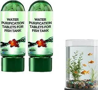 Potente tableta de purificación de agua para acuario, tabletas de purificación de agua para peceras, elimina todo tipo de turbidez del tanque de pecesAgua (2)