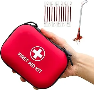 Prelady 138 piezas Kit de primeros auxilios mini tamaño de viaje, Kit de primeros auxilios pequeño aprobado por la TSA para auto, senderismo y hogar, Kit de medicina compacto de viaje, Kit médico