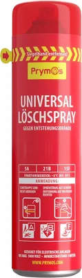 Prymos spray extintor universal 620 ml sin mantenimiento para cocina