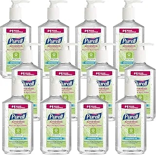 Purell Advanced 3691-12 - Gel refrescante certificado verde, sin fragancia, botella de bomba de 12 onzas líquidas (paquete de 12)