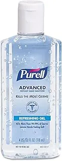 PURELL Gel refrescante desinfectante de manos avanzado para proveedores de primeros auxilios, botella abatible de 4 onzas líquidas (paquete de 24) - 9651-24
