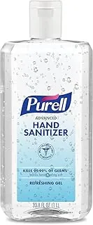 PURELL's Advanced Gel refrescante desinfectante de manos, botella abatible de 1 litro (33.8 fl oz) - 9683-01