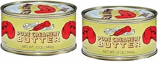 Red Feather Mantequilla pura enlatada, 2 latas de 12 onzas cada una Ideal para kit supervivencia terremoto.