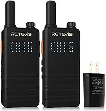 Retevis B3H Walkie Talkies de largo alcance, recargable 1620mAh 16 canales FRS radios bidireccionales para adultos, mini compacto Walky Talky con USB C, nueva versión de RT22 (3.0) para camping familiar senderismo (paquete de 2)