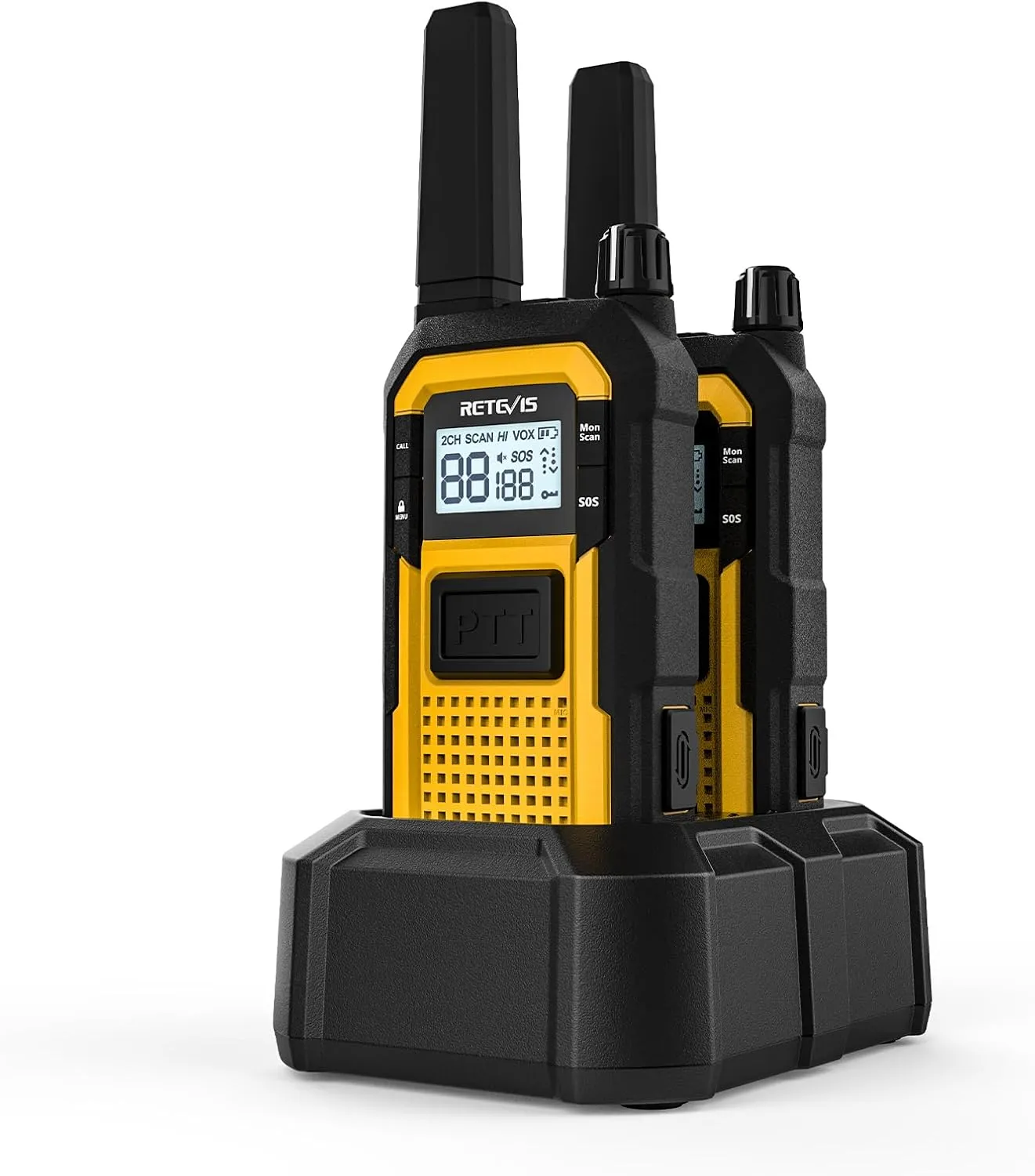 Pack de dos walkies Retevis IP67 para lluvia, barro e inundación