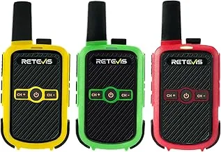 Retevis RT15 Walkie Talkies, radios portátiles FRS bidireccionales recargables, duraderos, compactos, VOX manos libres, mini walkie talkies para adultos y niños, viajes, campamento, senderismo (3