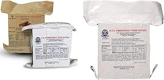 S.O.S. Rations Barras de alimentos de emergencia (paquete de 2) | Barras de alimentos de emergencia de 72 horas y 3600 calorías de S.O.S. Rations