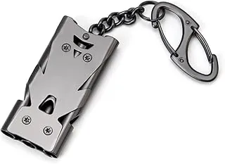 silbato de emergencia silbatos llaveros violación silbato acero inoxidable silbatos de altos decibelios
