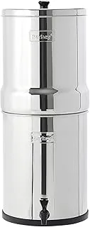 ​Sistema de filtración de agua Berkey RB4X2-BB Royal de acero inoxidable con 2 elementos filtrantes negros