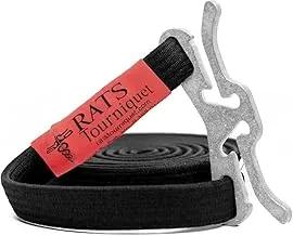 Sistema de torniquete de aplicación rápida médica de ratas Herramienta médica de control de hemorragia de emergencia de aplicación rápida (negro)