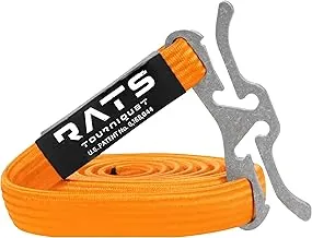 Sistema de torniquete de aplicación rápida R.A.T.S., médico | militar | táctico | SWAT | Fácil de usar para emergencias | Portátil - Fabricado en EE. UU. (Gen 2 naranja)