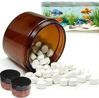 Tabletas de purificación de agua de acuario para peceras - Tabletas de purificación de agua premium para eliminar todo tipo de turbidez, aclarar el agua, promover un ambiente saludable de peces (2)