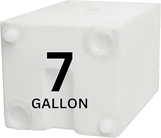 Tanque de Agua Dulce para RV de 7 Galones, Tanque de Almacenamiento de Agua Potable para Beber, Cocinar, Limpiar, Duchar, para Campistas, Remolques, Autocaravanas, RVs, Forma de Cubo, 17.5