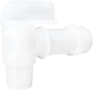 Toolazy Espiga para contenedor de 6 galones, paquete de 2 grifos de plástico NPT de 3/4 pulgadas para jarra de agua y tambor de 5 6 galones, repuesto de grifo dispensador de agua de polietileno