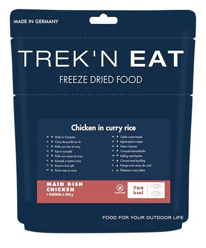 Trek'n Eat arroz al curry de pollo comida liofilizada