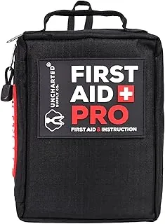 Uncharted Supply Co. Kit de primeros auxilios Pro para preparación de emergencia y supervivencia - Coche, mochileros, senderismo y campamento - Compacto, ligero, resistente al agua - Completamente