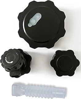 UPWOIGH Kit de accesorios para jarra de agua para contenedores de campamento de 5 a 8.2 galones, incluye tapa grande, tapa de ventilación pequeña, grifo y manguera de agua