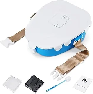 Urinario portátil para inodoro de emergencia móvil, orinal portátil para adultos/niños/mujer/anciano, para camping, viajes en automóvil, atascos de tráfico (azul)
