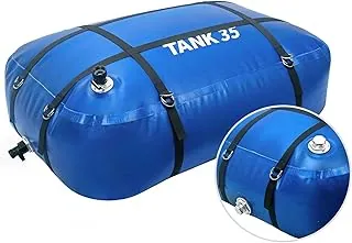 Vejiga de almacenamiento de agua de TPU, tanque de agua dulce portátil para RV de 35 galones, contenedor flexible plegable sin BPA de grado alimenticio para beber, camping, riego y emergencias