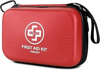 VRIEXSD Kit de primeros auxilios premium de 320 piezas, kit de primeros auxilios impermeable de carcasa dura Eva para el hogar, acampar, autos, senderismo, viajes, negocios y emergencias al aire libre