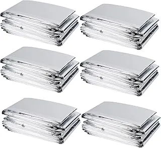 winemana Paquete de 6 películas grandes de Mylar reflectantes plateadas, 83 x 63 pulgadas, alta reflectancia, mantiene el calor, 100% segura para el medio ambiente, perfecta para crecimiento de
